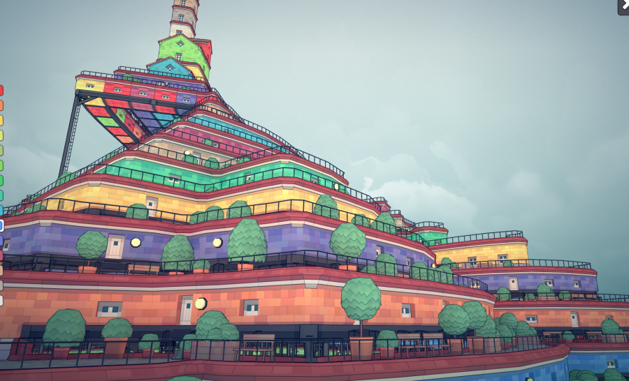 彩虹建筑近景