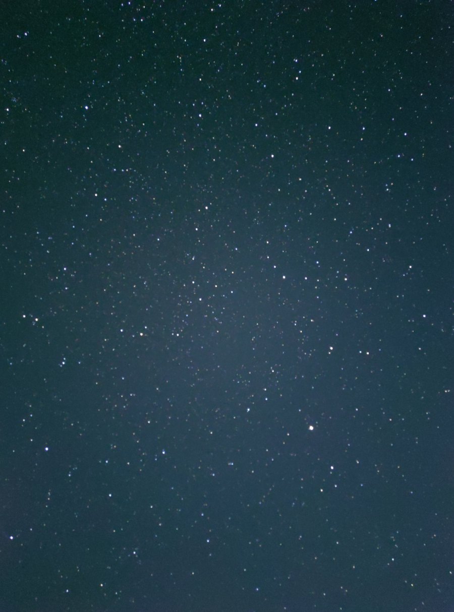 深蓝天幕繁星