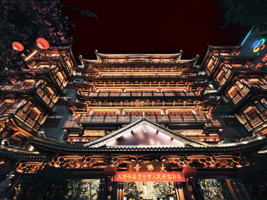 古寺夜景
