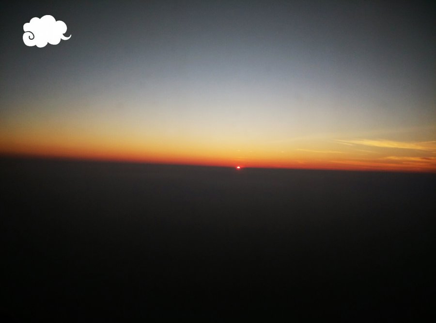 高空日落