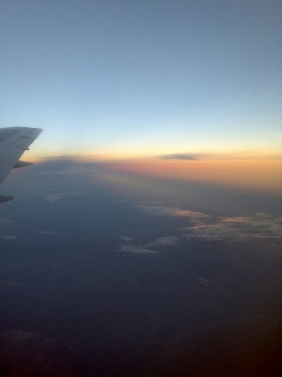 高空日落